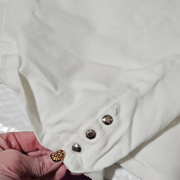 White Capri Pants By Gloria Vandwrbilt. Size 24w. - Picture 4 of 5